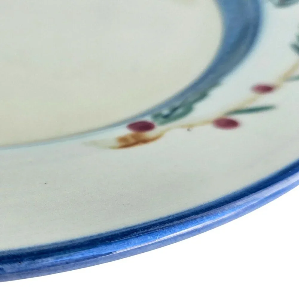Vintage Hartstone Chickadee & Pine Dinner Plate 11" Stoneware USA - Picture 14 of 16